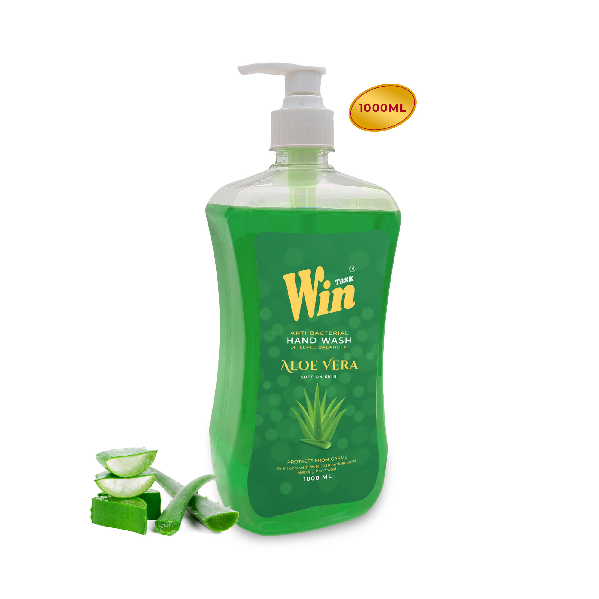 Win Task Handwash Aloe Vera 1000 ml bottle
