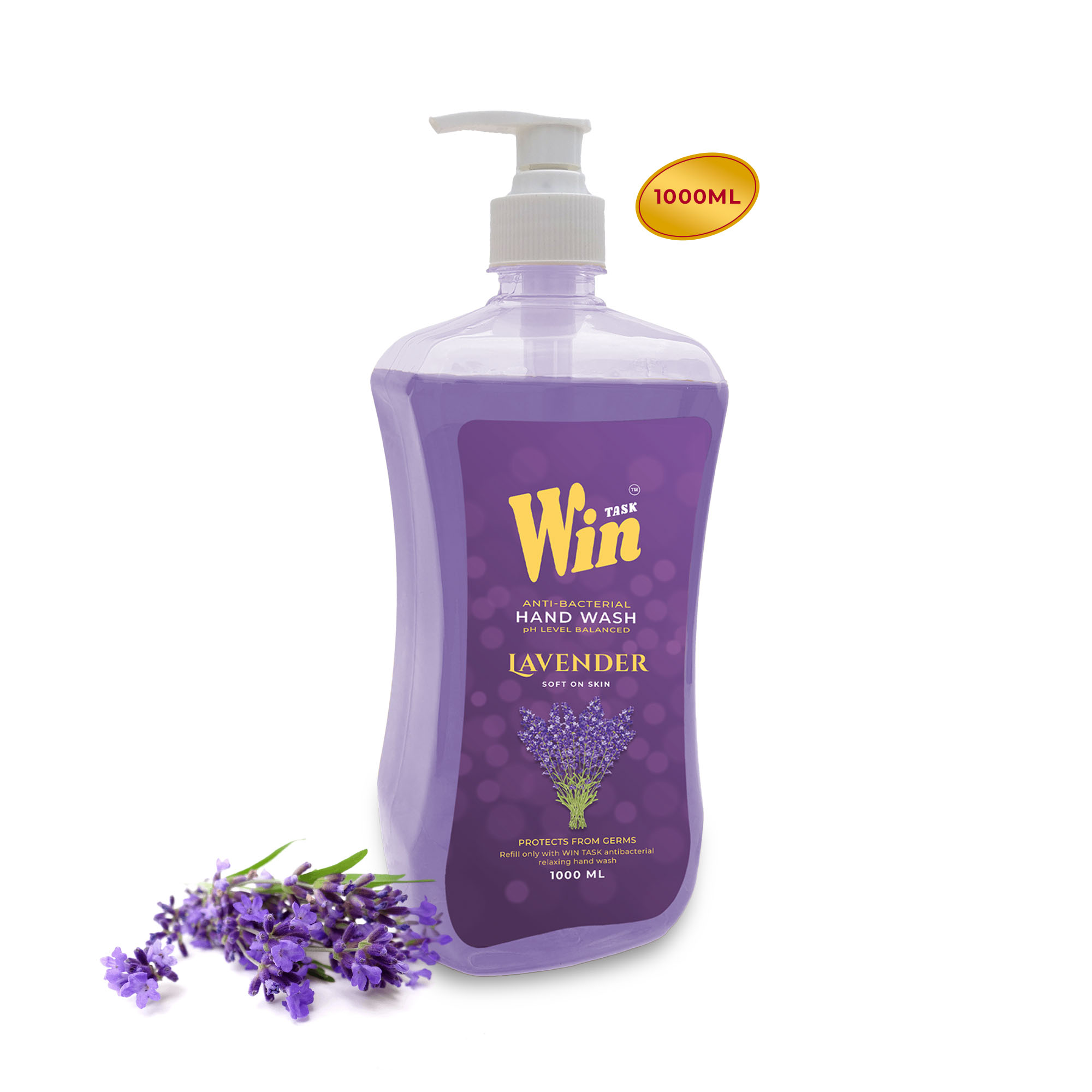 Win Task Handwash Lavender 1000 ml bottle
