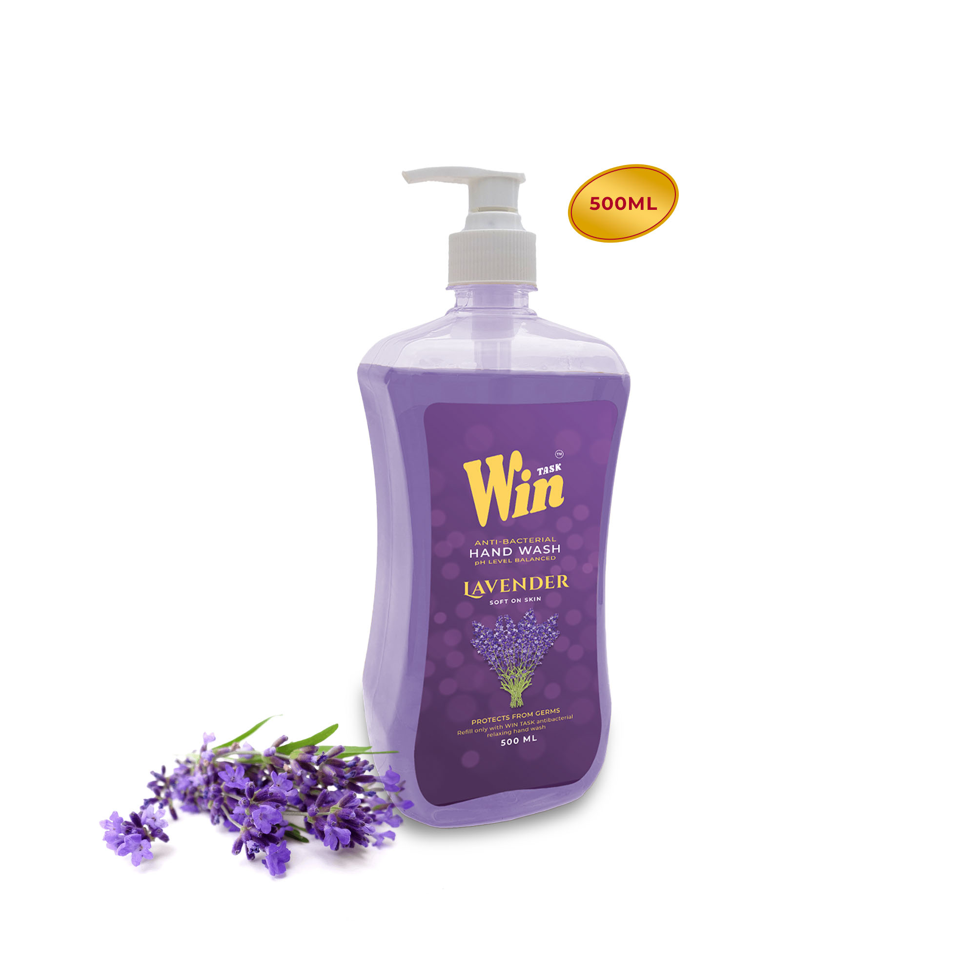 Win Task Handwash Lavender 500 ml bottle