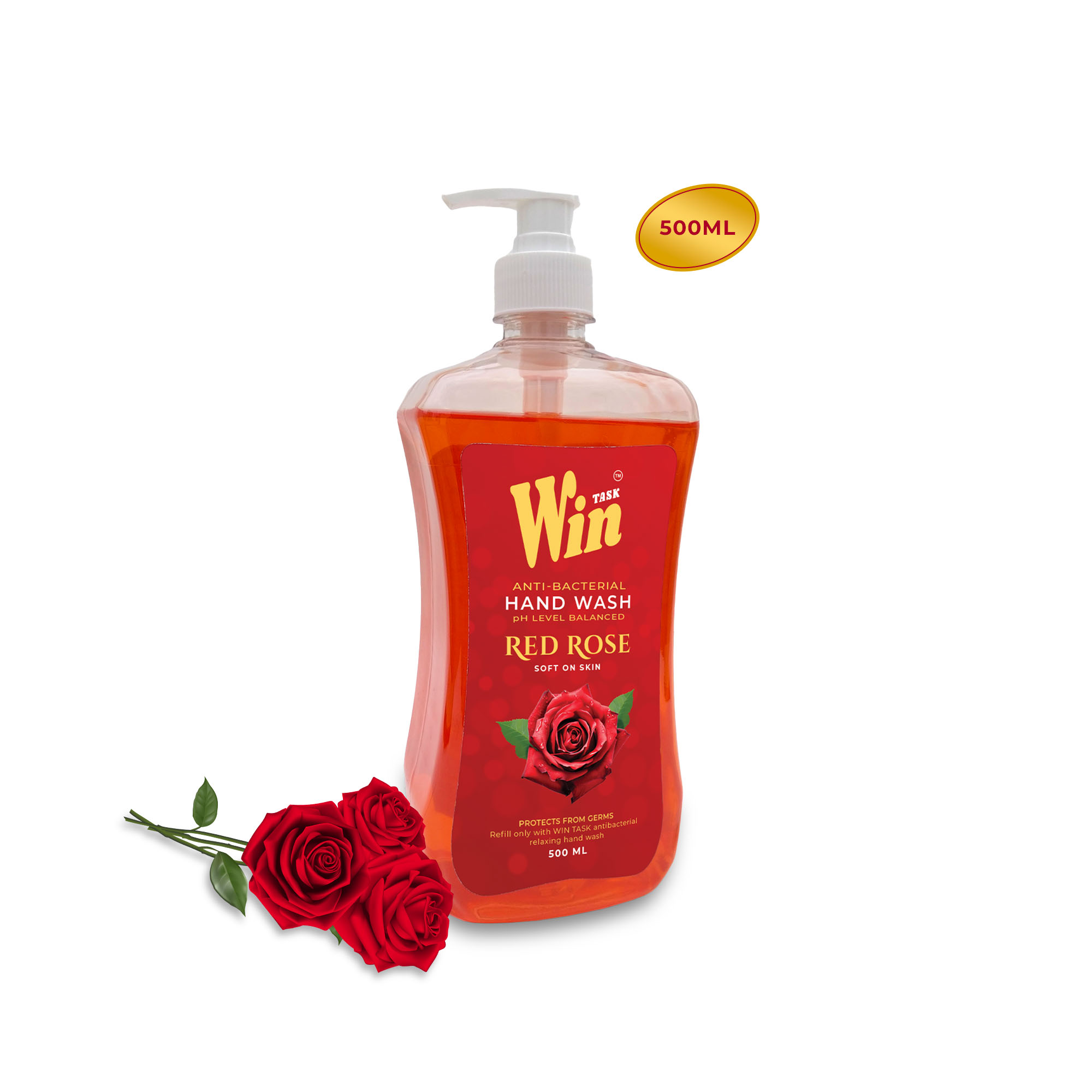 Win Task Handwash Red Rose 500 ml bottle