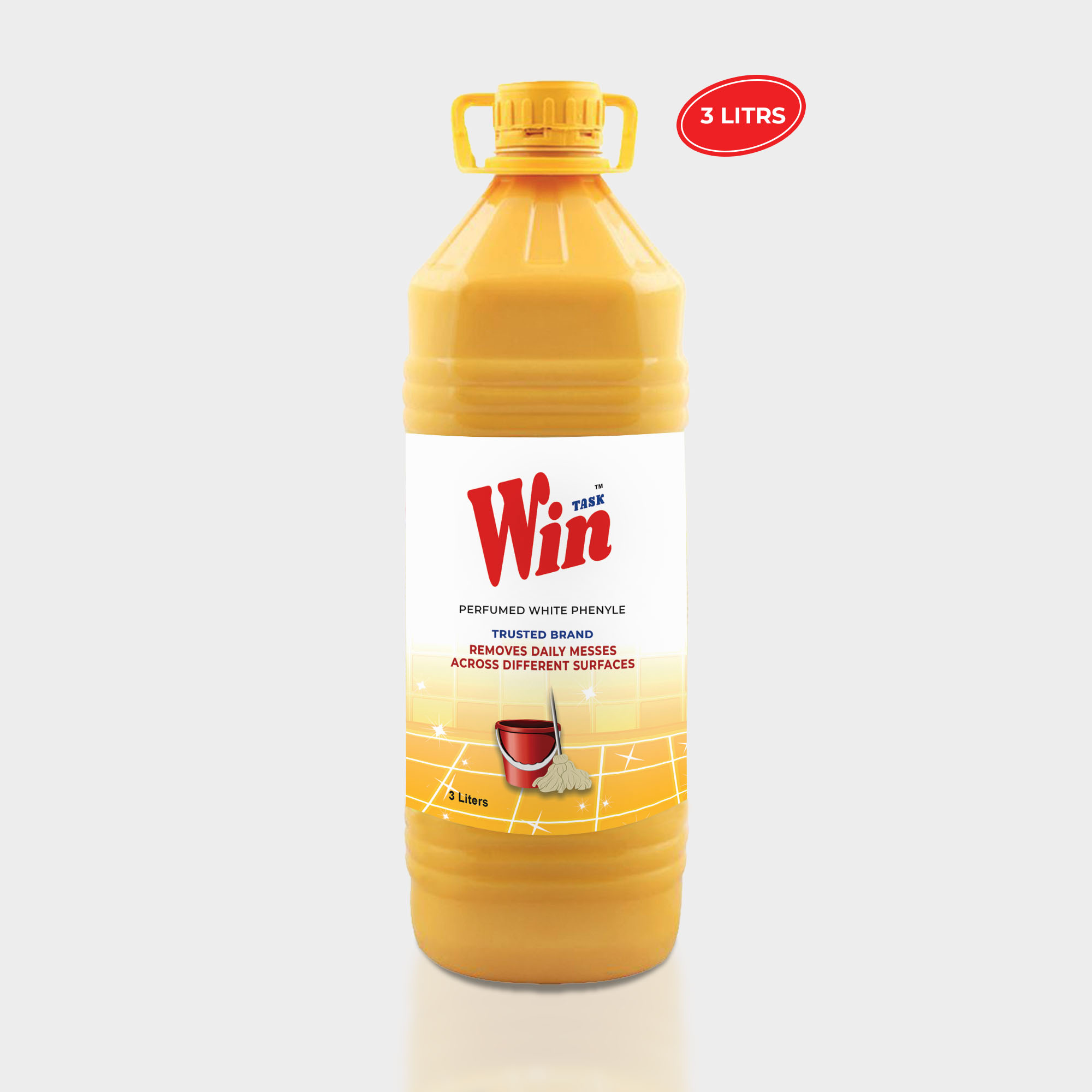Win Task Perfumed White Phenyl 3 liters bottle